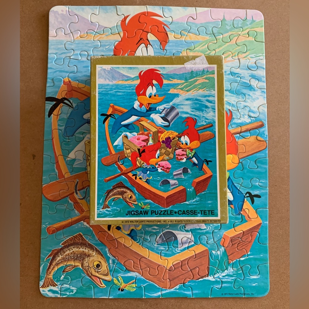Vintage 1972 Whitman Disney Woody Woodpecker Puzzle 99 Pieces